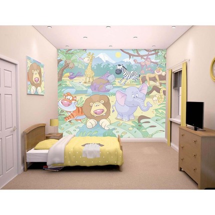 Jungle Tapet Walltastic Jungle Bornetapet 40595